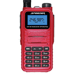 SPEEDER SP-DX5 Plus-Front วิทยุสื่อสาร SPEEDER SP-DX5 ด้านหน้าเสายาง
