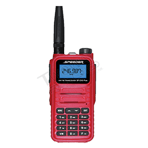 SPEEDER SP-DX5 Plus-Front+antenna วิทยุสื่อสาร SPEEDER SP-DX5 ด้านหน้าเสายาง