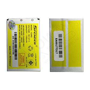 แบตเตอรี่วิทยุสื่อสาร SPENDER E2452 ด้านหน้าและด้านหลัง