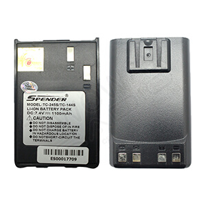 BATTERY TC-144S,TC-245S-Front แบตเตอรี่วิทยุสื่อสาร SPENDER TC-144S,TC-245S ด้านหน้าและด้านหลัง