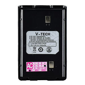 Battery V-TECH VT-245D(S)-Front ด้านหน้าแบตเตอรี่ วิทยุสื่อสาร V-TECH VT-245D(S)